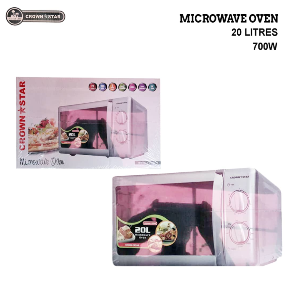 Master Chef 20L Microwave Oven | 700W Compact Countertop Model with Defrost & Reheat Functions