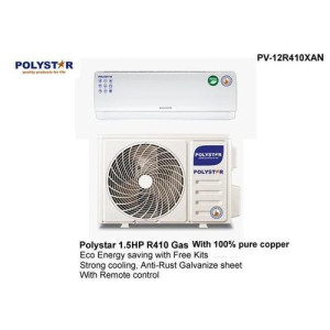 Polystar 1.5HP Split Unit Air Conditioner PV-12R410XAN – Eco-Friendly Fast Cooling