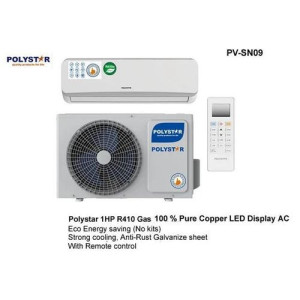 Polystar 1HP Split Unit Air Conditioner PV-SN09 – Strong Cooling with LED Display