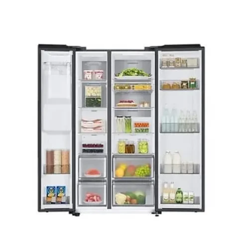 Polystar 620 L Side-by-Side Inverter Fridge (Model: PV-SBS776WD-INV) – Silver with Water Dispenser