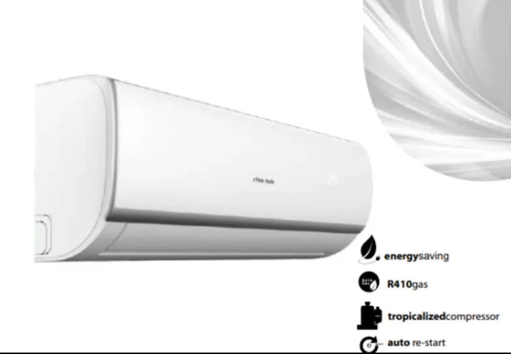 RiteTek SPLIT AIR CONDITIONER RAX-100 (1hp) 9000 Btu/h - With Kit