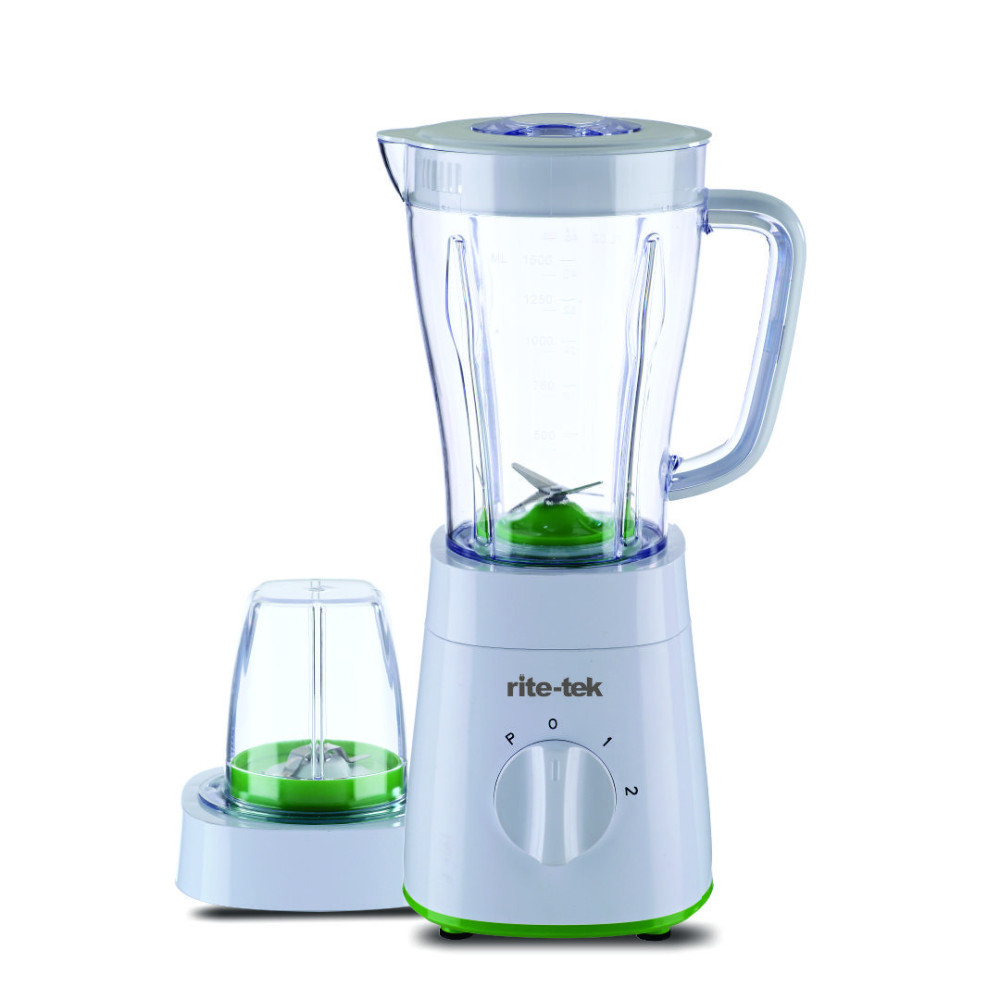 RiteTek BL-280WH Blender – 500W, 1.5L Jar with Multi-Mill, 2-Speed + Pulse, Stainless Steel Body
