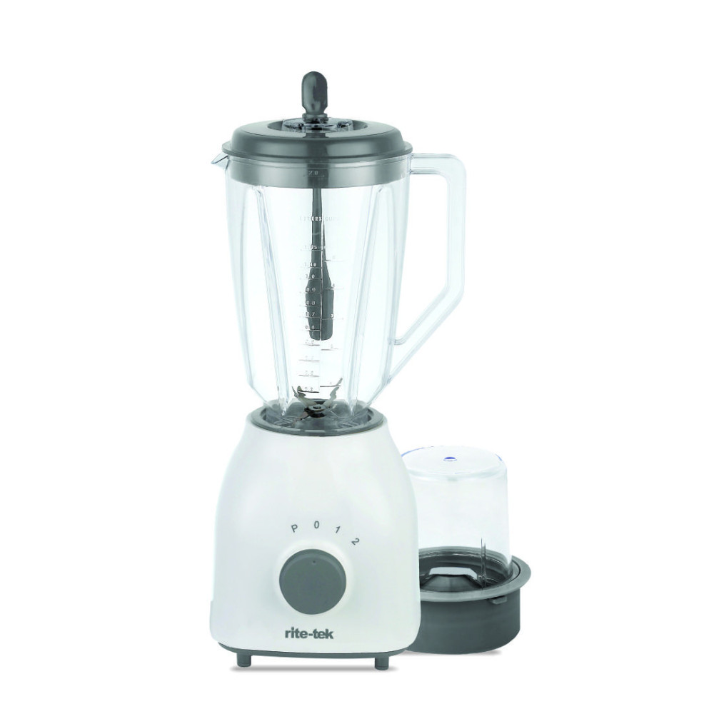 RiteTek BL-220 Blender – 400W, 1.5L Jar with Multi-Mill, 2-Speed + Pulse, Safety Lid Lock