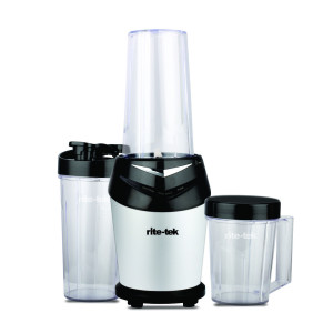 RiteTek SB350 Smoothie Blender – 1000W, Copper Motor, 3 Jars (700ml x2 + 350ml), Stainless Steel Housing