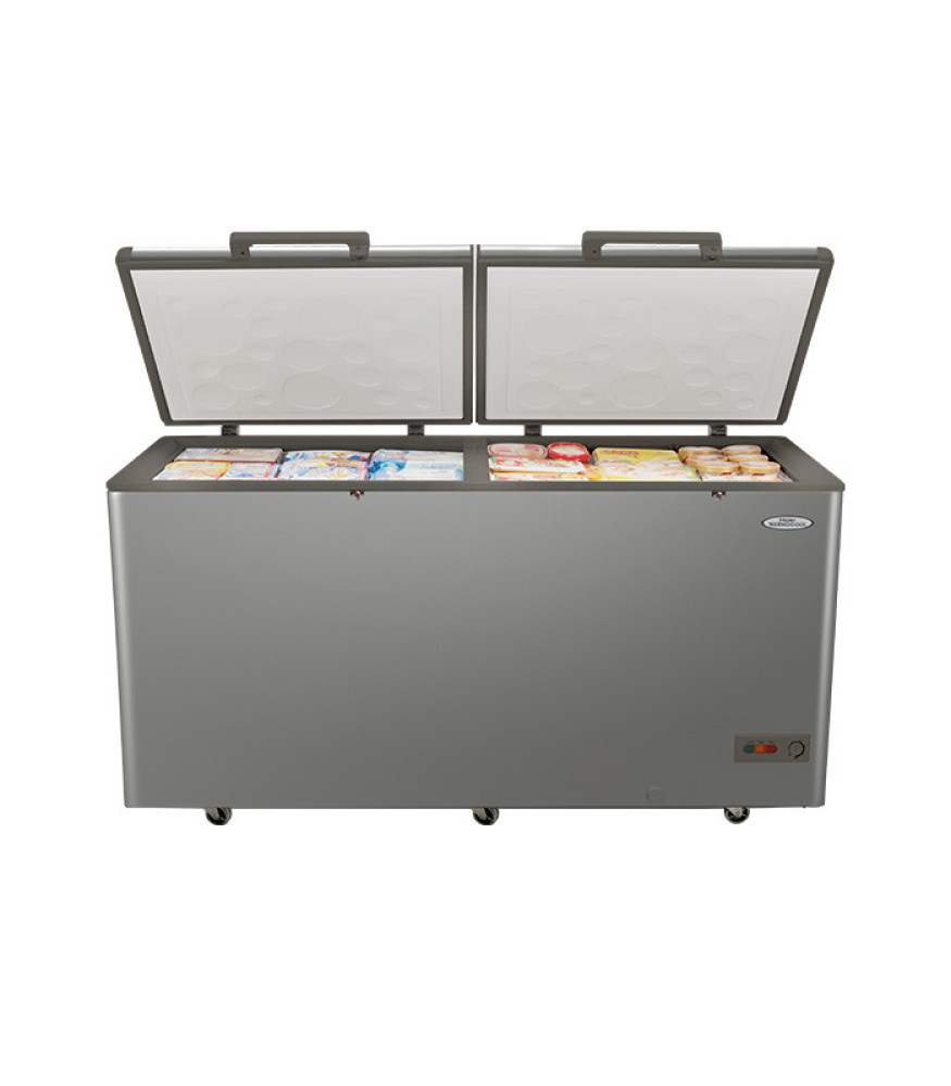 HAIER THERMCOOL 519L DOUBLE DOOR INVERTER SERIES CHEST FREEZER HTF-519IS SLV