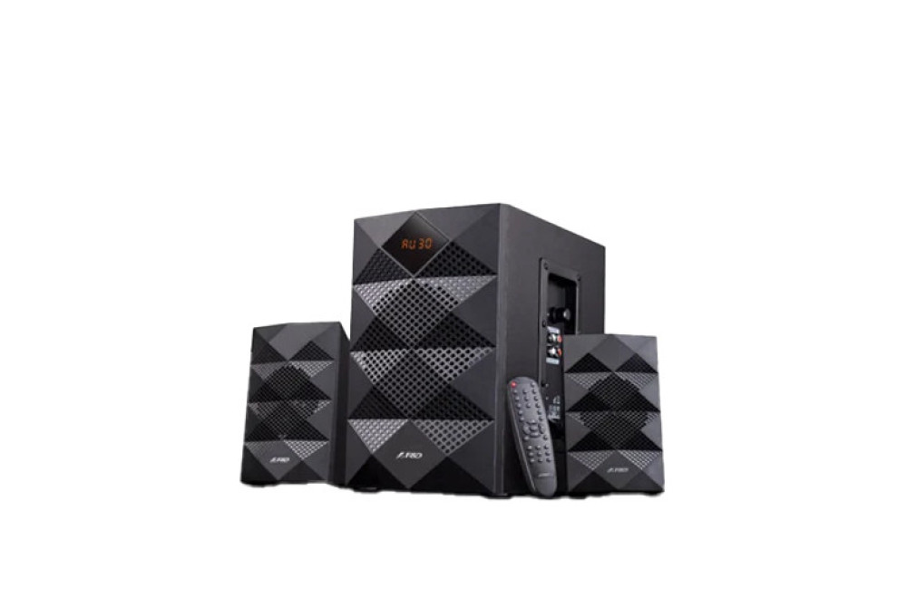 F&D A180X 2.1 Bluetooth Subwoofer Speaker – 42W RMS, 5.25" Bass, USB/FM, Remote Control