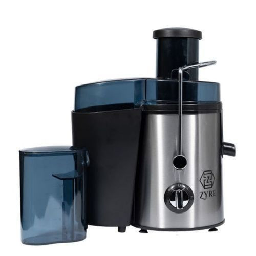 ZYRE 600W Juice Extractor ZP-JE407 Silver – Powerful Motor, All-Steel Mesh, 0.7L Cup, Easy Setup