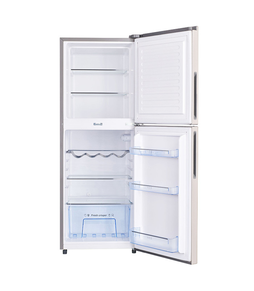 Haier Thermocool 210L Double Door Refrigerator HRF-210BLUX R6 SLV – Jumbo Freezer, 100Hr Cooling Retention