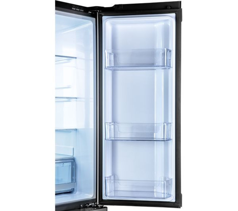 Haier Cube HTF-610DM7 Fridge Freezer Silver 610L with Convertible Zone and Triple Cooling