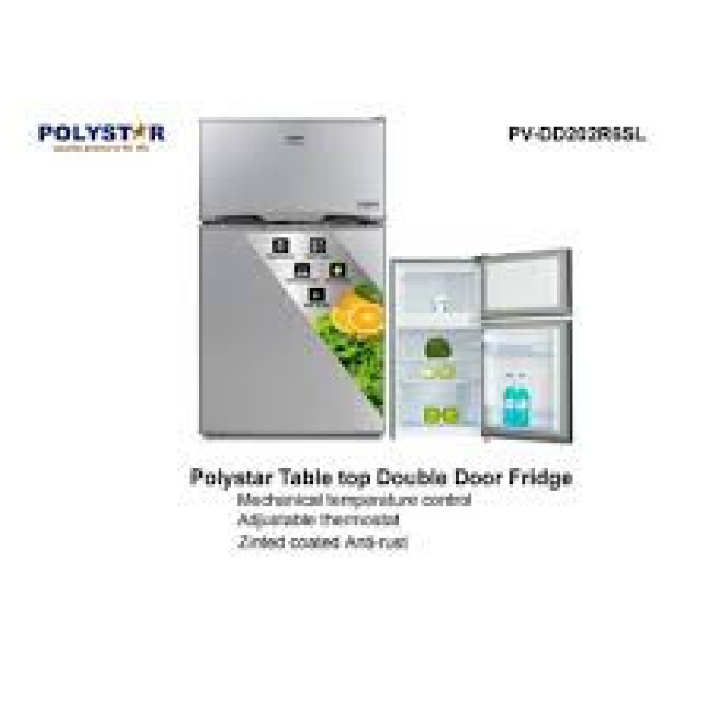 POLYSTAR DOUBLE DOOR REFREGERATOR – PV-DD202R6SL