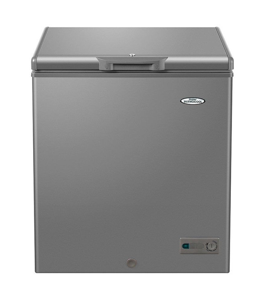 Haier 100L Chest Freezer HTF-100HAS - Energy Saving, 100 Hours Power Backup, Fast Freeze - Silver