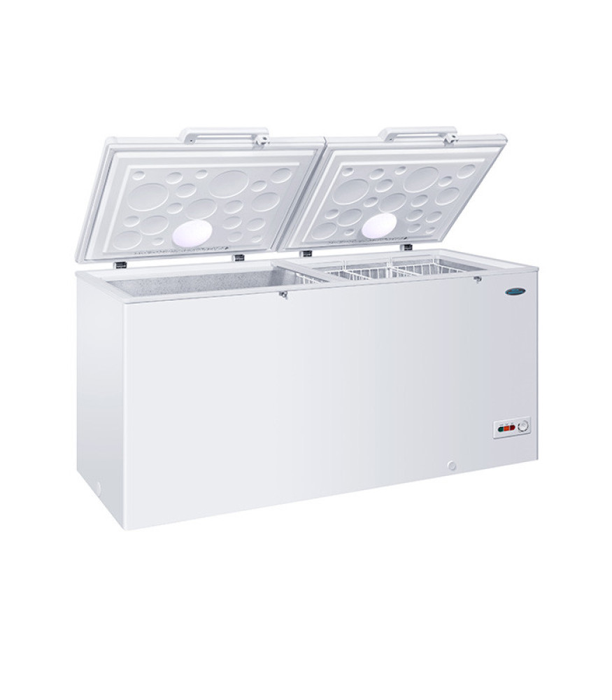 Haier 719L Commercial Chest Freezer HTF-719HB - LED Light, Door Lock, 100 Hours Power Backup - White