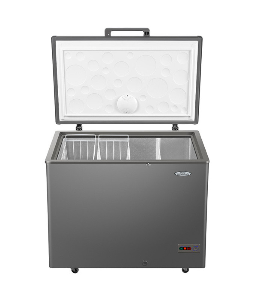 Haier 319L Inverter Chest Freezer HTF-319V - LED Light, Door Lock, 100 Hours Backup - White