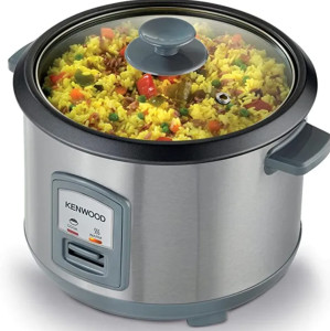 Kenwood 2-in-1 2.8L Rice Cooker with Steamer Basket (RCM71) – Non-Stick Pot, 1000W | Silver